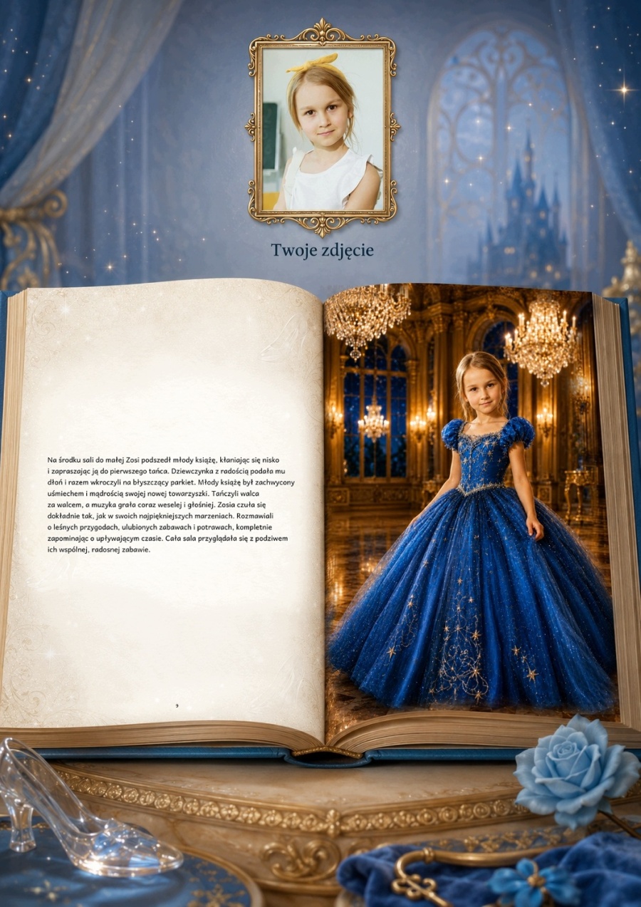 Ja i Szklany Pantofelek - personalizowana fotorealistyczna książka