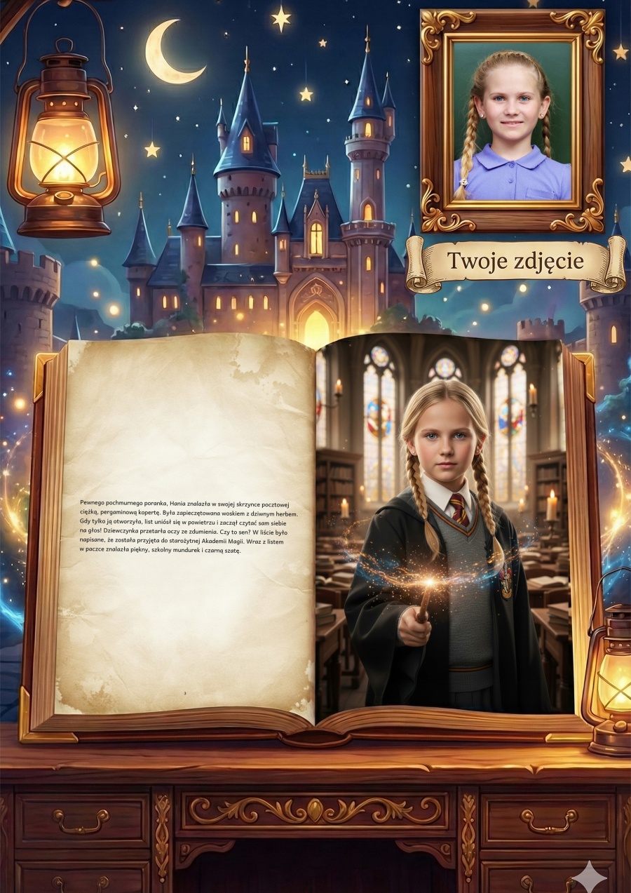 Ja i Akademia Magii - personalizowana fotorealistyczna książka