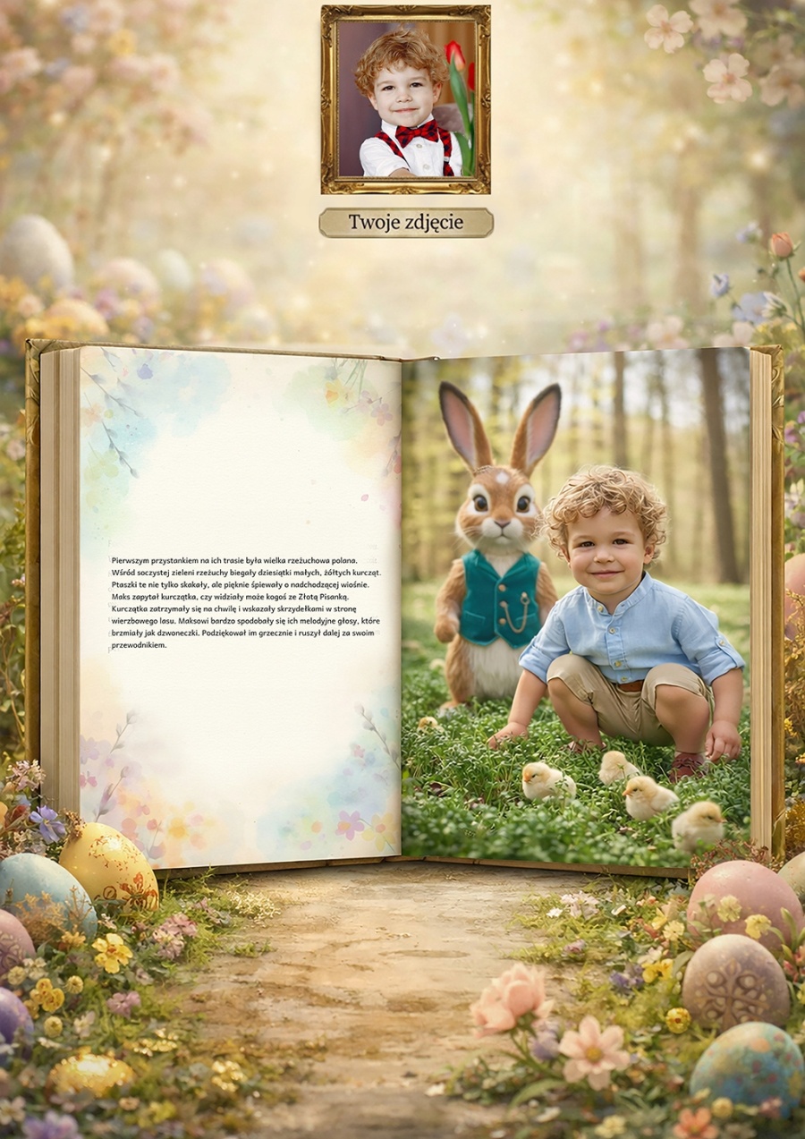 Ja i zaczarowany ogród Zajączka - personalizowana fotorealistyczna książka