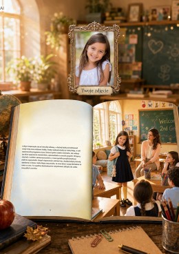 Ja i mój pierwszy dzień w szkole - personalizowana fotorealistyczna książka