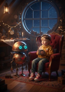 Ja i mój pierwszy robot-przyjaciel - personalizowana fotorealistyczna książka