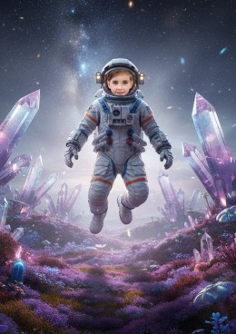 Ja i moja pierwsza podróż w kosmos - personalizowana fotorealistyczna książka