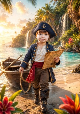 Ja i Magiczny Skarbiec Piratów - personalizowana fotorealistyczna książka