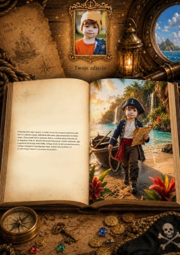 Ja i Magiczny Skarbiec Piratów - personalizowana fotorealistyczna książka