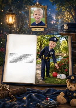 Ja na Tropie - Pierwsza Misja Małego Policjanta - personalizowana fotorealistyczna książka