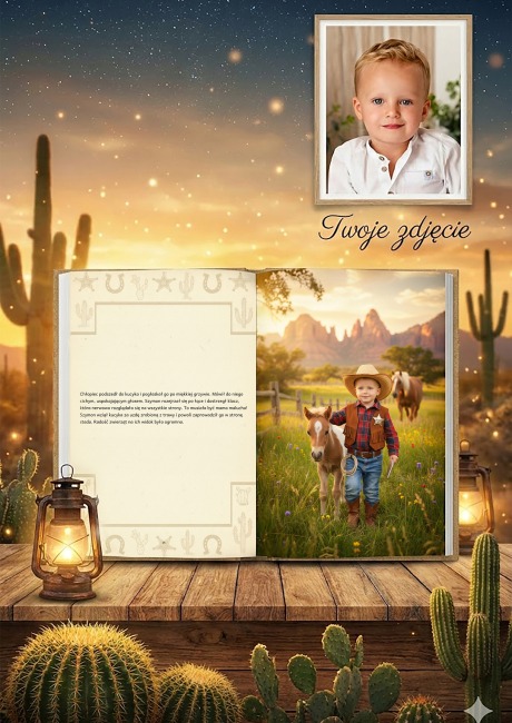 Ja - Strażnik Dzikiego Zachodu - personalizowana fotorealistyczna książka