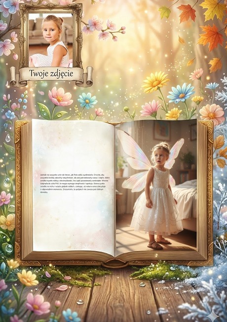 Ja - wróżka czterech pór roku - personalizowana fotorealistyczna książka