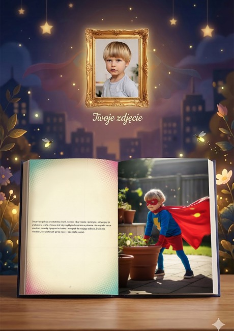 Ja - Superbohater Nocy - personalizowana fotorealistyczna książka
